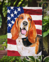 Basset Hound Patriotic Flag Garden Size BB9704GF