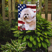 Bichon Frise #2 Patriotic Flag Garden Size BB9705GF