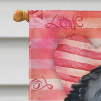 Bernese Mountain Dog Love Flag Canvas House Size BB9732CHF