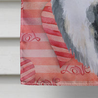 Bernese Mountain Dog Love Flag Canvas House Size BB9732CHF