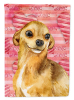 Chihuahua Love Flag Canvas House Size BB9745CHF