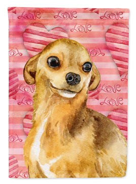 Chihuahua Love Flag Canvas House Size BB9745CHF