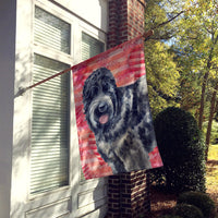 Black Russian Terrier Love Flag Canvas House Size BB9764CHF