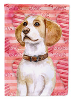 Beagle Love Flag Canvas House Size BB9773CHF