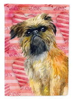 Brussels Griffon Love Flag Canvas House Size BB9774CHF