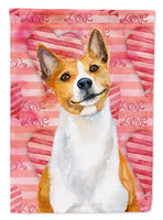 Basenji Love Flag Canvas House Size BB9779CHF