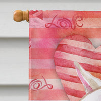 Bull Terrier Love Flag Canvas House Size BB9780CHF