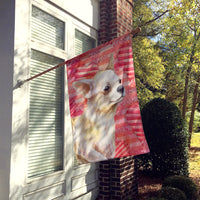 Chihuahua Leg up Love Flag Canvas House Size BB9784CHF