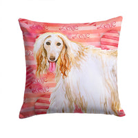 Afghan Hound Love Fabric Decorative Pillow BB9789PW1414