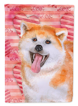 Akita Love Flag Canvas House Size BB9790CHF