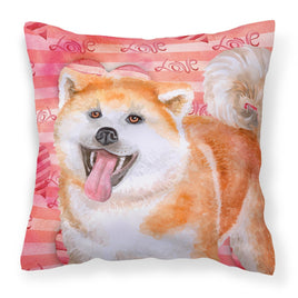 Akita Love Fabric Decorative Pillow BB9790PW1818