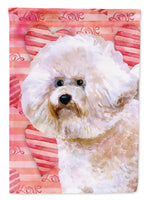 Bichon Frise #2 Love Flag Canvas House Size BB9792CHF