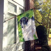 Borzoi St Patrick's Flag Canvas House Size BB9846CHF