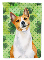 Basenji St Patrick's Flag Canvas House Size BB9866CHF