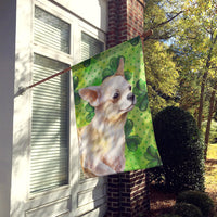 Chihuahua Leg up St Patrick's Flag Canvas House Size BB9871CHF