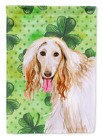 Afghan Hound St Patrick's Flag Garden Size BB9876GF