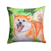 Akita St Patrick's Fabric Decorative Pillow BB9877PW1414