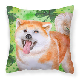 Akita St Patrick's Fabric Decorative Pillow BB9877PW1818