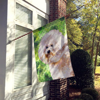 Bichon Frise #2 St Patrick's Flag Canvas House Size BB9879CHF