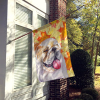 English Bulldog Fall Flag Canvas House Size BB9900CHF