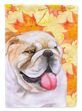 English Bulldog Fall Flag Canvas House Size BB9900CHF