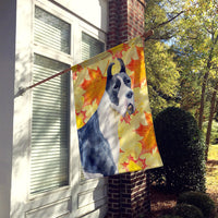 Harlequin Great Dane Fall Flag Canvas House Size BB9904CHF