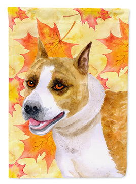 American Staffordshire Fall Flag Canvas House Size BB9905CHF