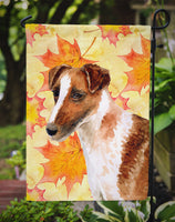 Smooth Fox Terrier Fall Flag Garden Size BB9908GF