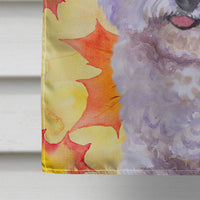 Bichon Frise Fall Flag Canvas House Size BB9909CHF