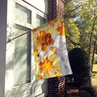 Fox Terrier Fall Flag Canvas House Size BB9911CHF