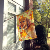 Dachshund Fall Flag Canvas House Size BB9913CHF