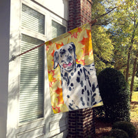 Dalmatian Fall Flag Canvas House Size BB9914CHF