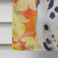 Dalmatian Fall Flag Canvas House Size BB9914CHF