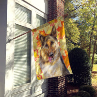 German Shepherd Fall Flag Canvas House Size BB9915CHF