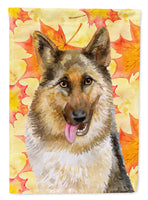 German Shepherd Fall Flag Canvas House Size BB9915CHF