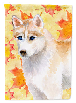 Siberian Husky Fall Flag Garden Size BB9916GF