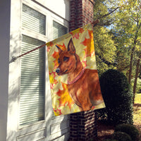 Miniature Pinscher Fall Flag Canvas House Size BB9917CHF