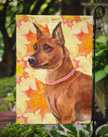 Miniature Pinscher Fall Flag Garden Size BB9917GF