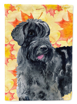 Giant Schnauzer Fall Flag Canvas House Size BB9921CHF