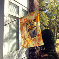 Shar Pei Fall Flag Canvas House Size BB9922CHF