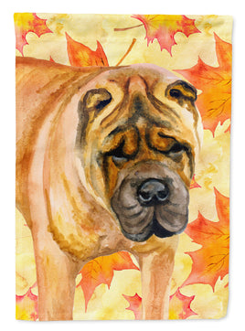 Shar Pei Fall Flag Canvas House Size BB9922CHF