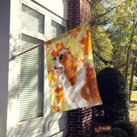 Cavalier Spaniel Fall Flag Canvas House Size BB9924CHF