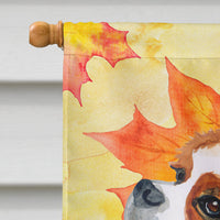 Cavalier Spaniel Fall Flag Canvas House Size BB9924CHF