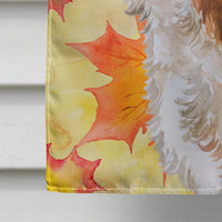 Cavalier Spaniel Fall Flag Canvas House Size BB9924CHF