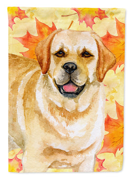 Golden Retriever Fall Flag Canvas House Size BB9925CHF