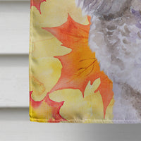 Poodle Fall Flag Canvas House Size BB9926CHF