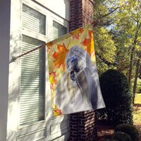 Shih Tzu Fall Flag Canvas House Size