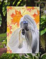 Shih Tzu Fall Flag Garden Size BB9927GF