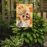 Morkie Fall Flag Garden Size BB9929GF