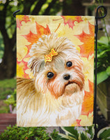 Morkie Fall Flag Garden Size BB9929GF